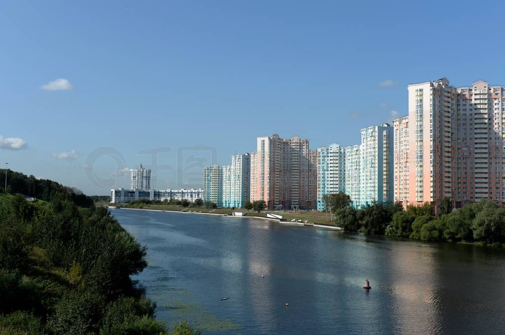 Buildings Pavshinskaya floodplain the elite district of the ci