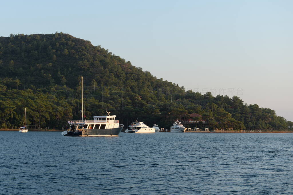 Ships in the Marmaris Bay of the Aegean