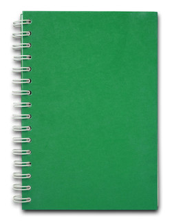 绿色封面的笔记本