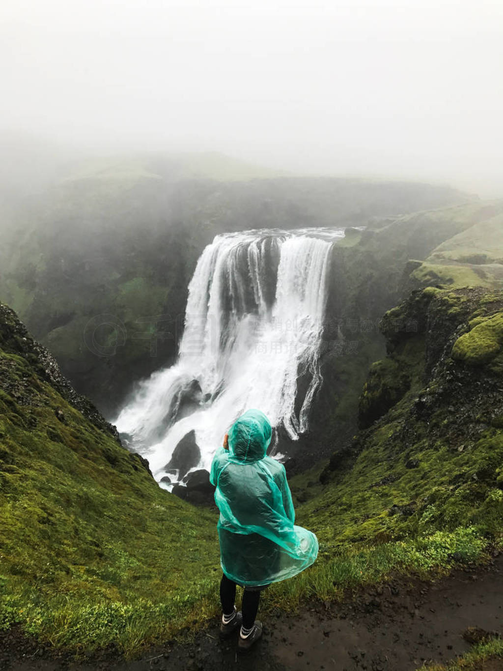 the beautiful waterfall"