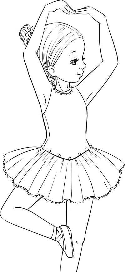 芭蕾舞裙简笔画舞蹈图片