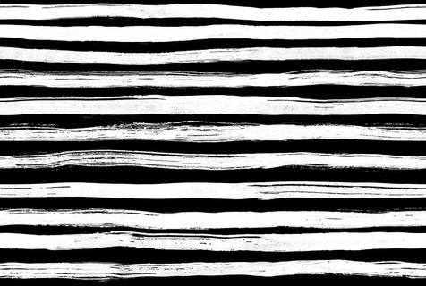 黑色白色墨水抽象水平条纹无缝背景。手绘线。油墨的插图。简单的条纹的背景