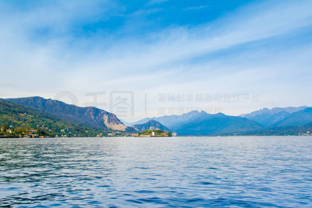 Sunset landscape of Lake Maggiore, Italy