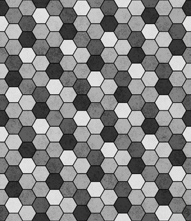 灰色,黑色和白色六角马赛克抽象几何设计 t