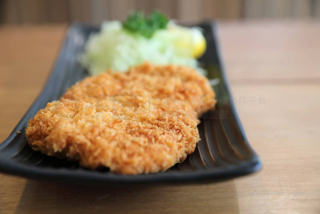 Japanese deep fried pork cutlet , Japanese food