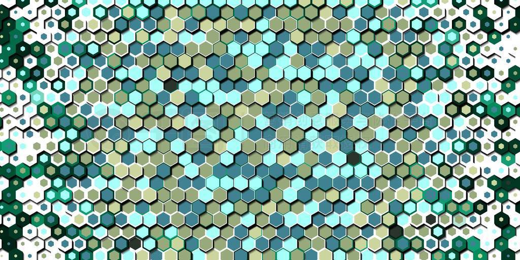 Abstract colorful honeycomb honey seamless pattern hexagon mosai