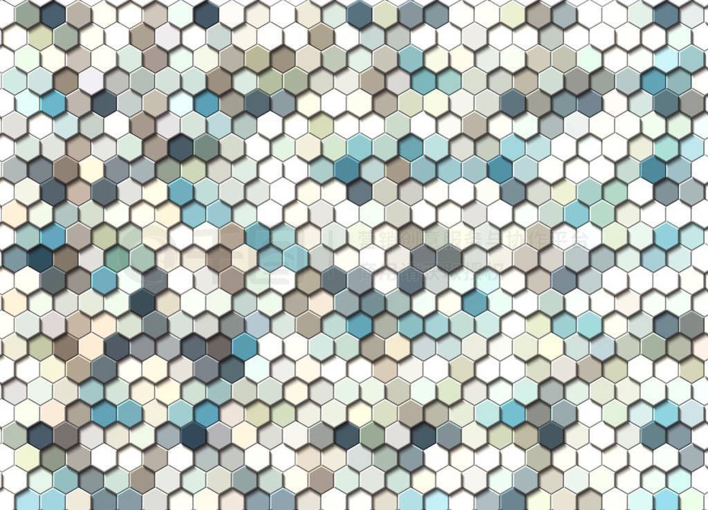 Honeycomb gold grid seamless background or Hexagonal cell