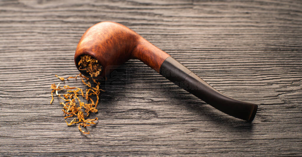 smoking pipe with tobacco