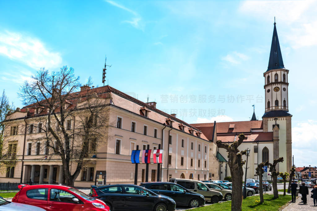 Master Pauls Square with Town hall and Basilica of St. James