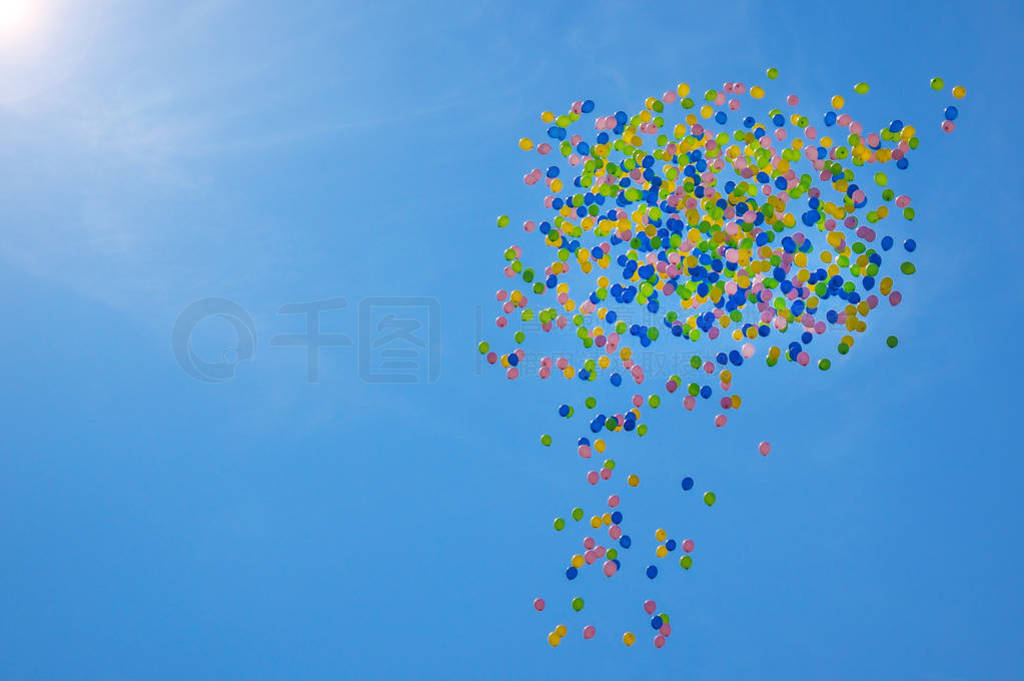 colorfull baloons ͼƬ scky Ʋʺ̫