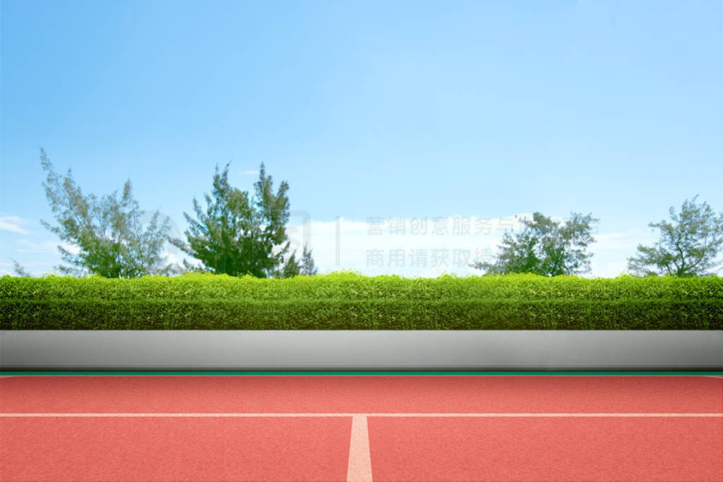 View of a tennis court with green grass
