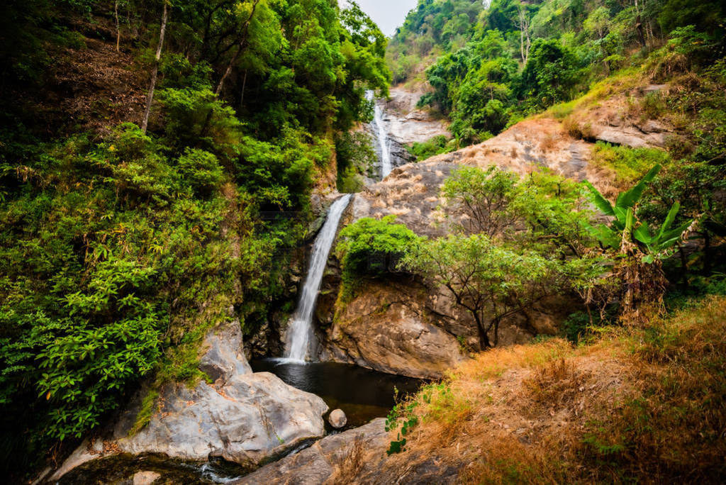 Mae Pan waterfall in Doi Inthanon National Park near Chiang Mai