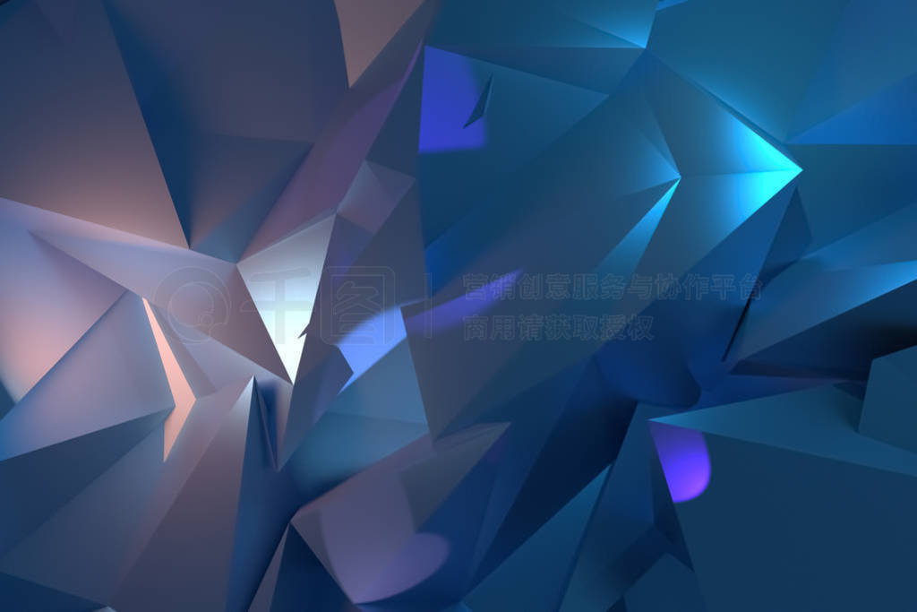 CGI, random geometric, backdrop for design texture, background.