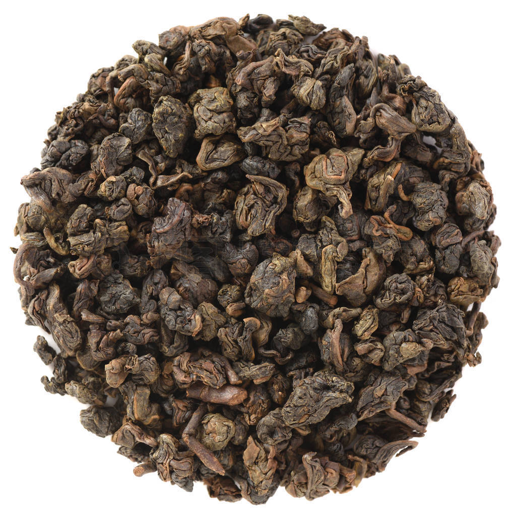 High grade dry leaf tea in round shape. Mingjian Organic Master