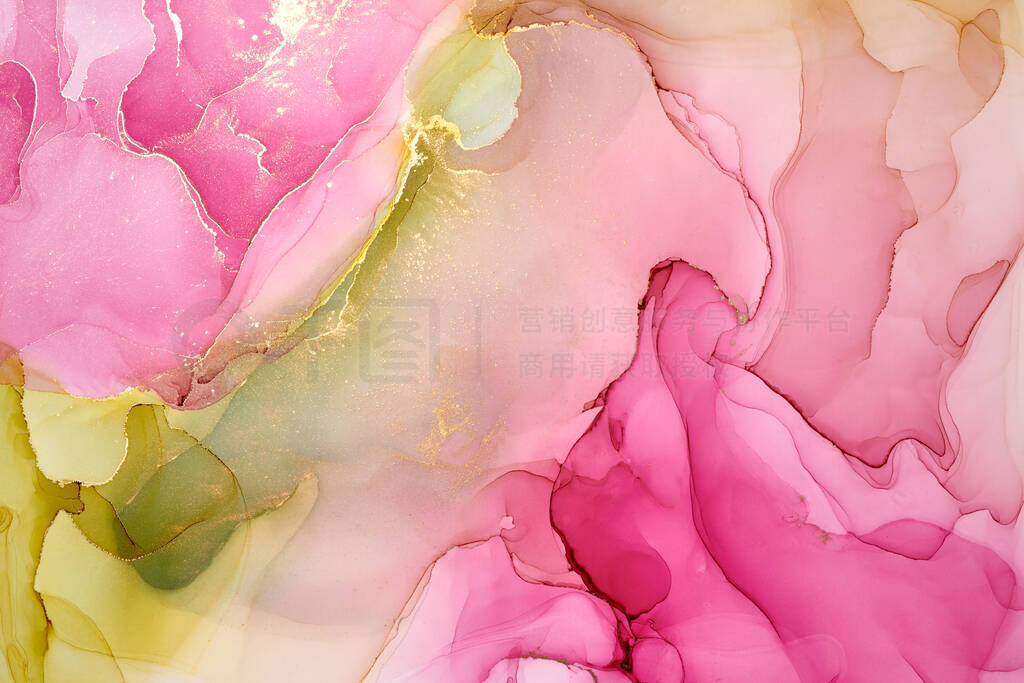 Abstract colorful background, wallpaper. Mixing acrylic paints.