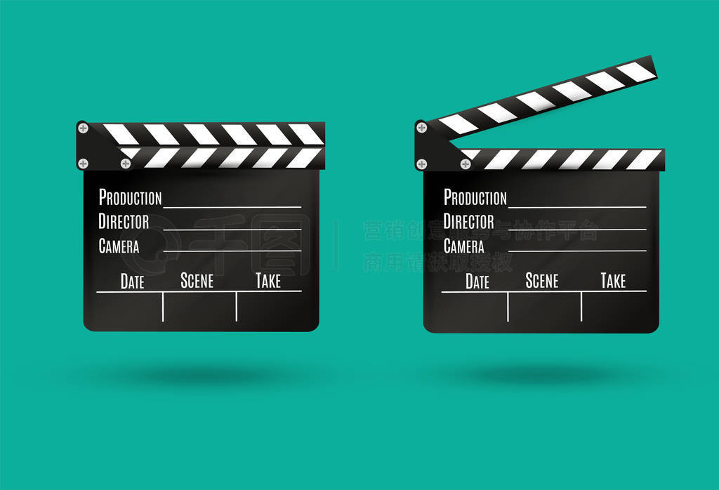 ʵϰɫ background.film.time.vector ͼ clapper.cinema.Board