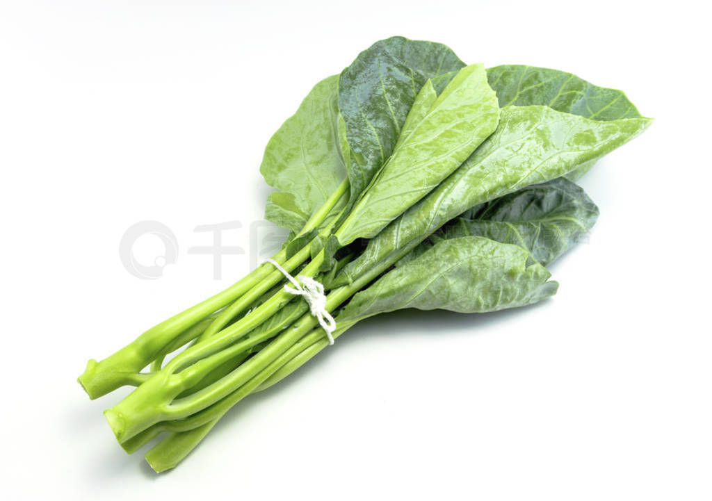 Thai style kale - Green kale isolated on white background. File