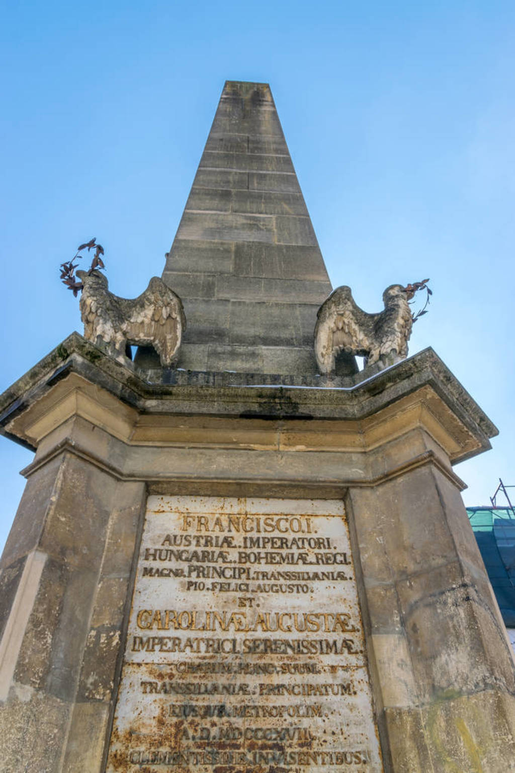 Carolina Obelisk at Museum Square in Cluj Napoca, Romania