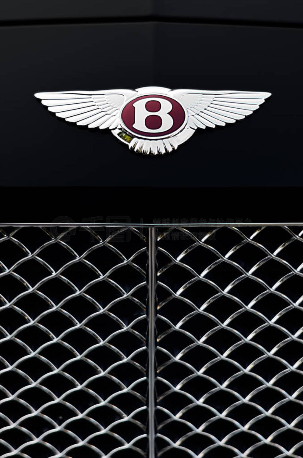 Emblem on Bentley car