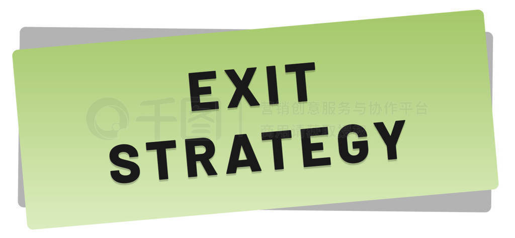 exit strategy web Sticker Button