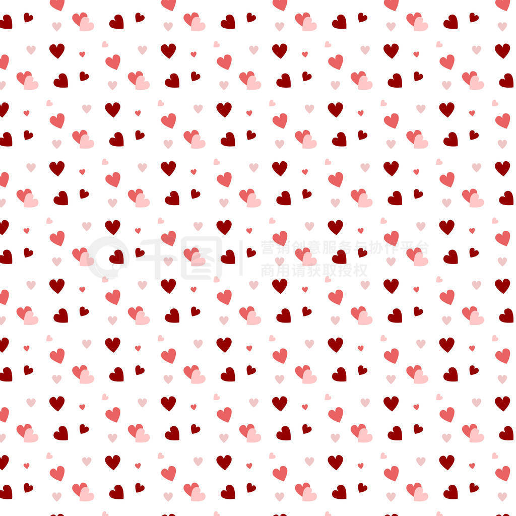 s Day background. red pink heart on white background