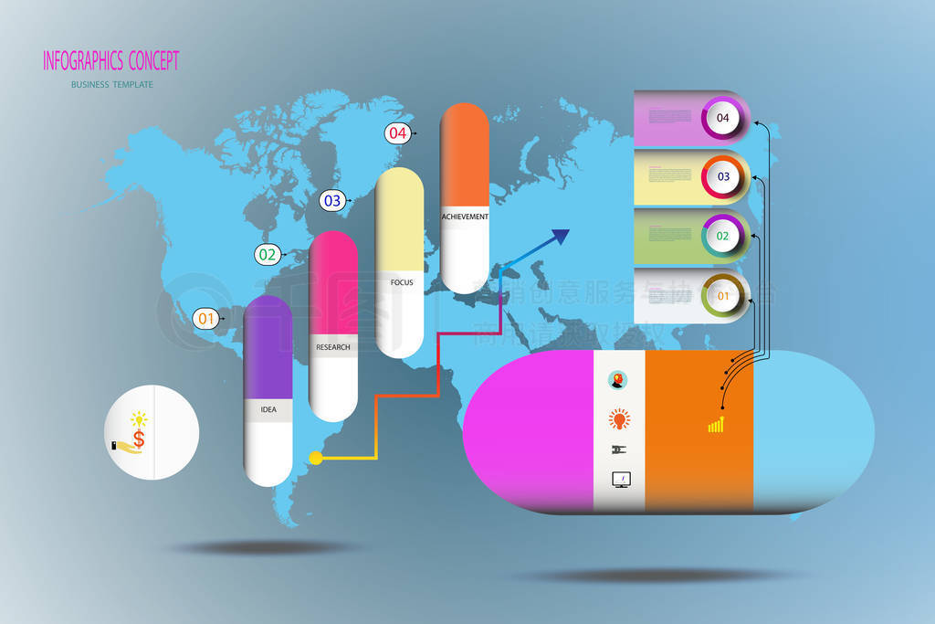 Iinfographic timlineģ3DӪͼ