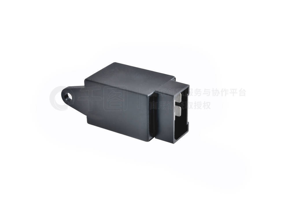 electronic car relay power and control system white background