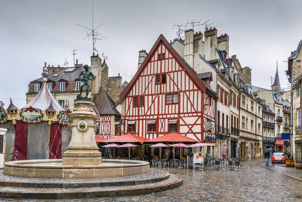 Francois Rude square, Dijon, France