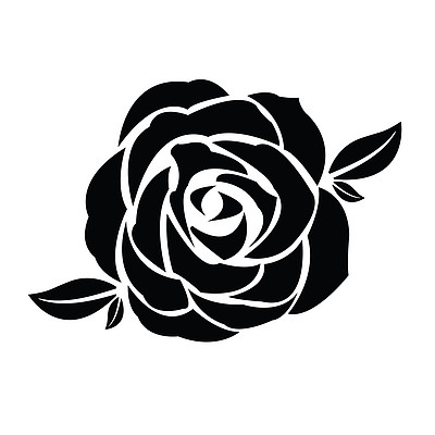 剪影320玫瑰的叶子的黑色剪影200有花蕾,叶子和剪影背景的老式牡丹花