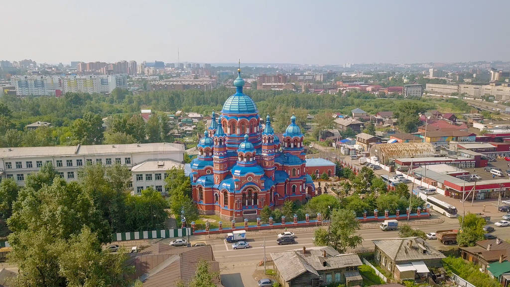 Russia, Irkutsk. Church of the Icon of the Mother of God of Kaza