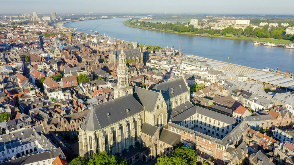 Antwerp, Belgium. St. Paul s Cathedral (Sint-Pauluskerk), Aerial