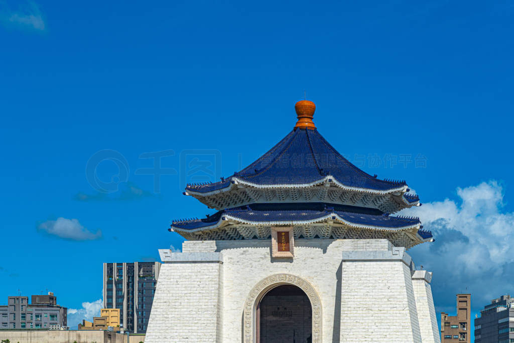 Close-up view of The National Taiwan Democracy Memorial Hall mai