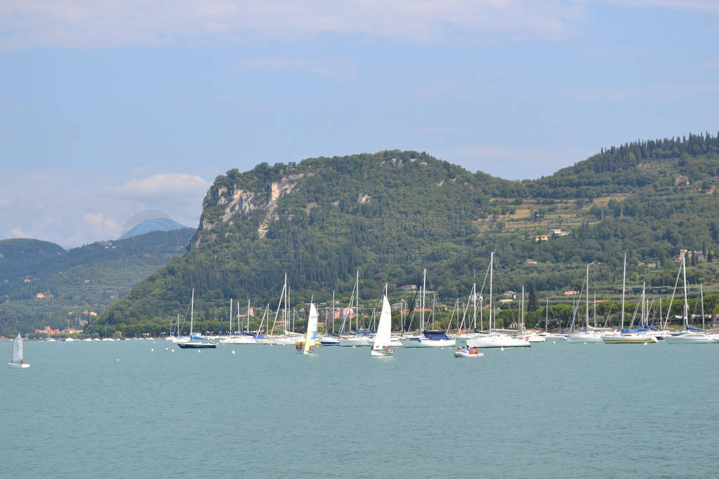 the pier with boats in veneto italy