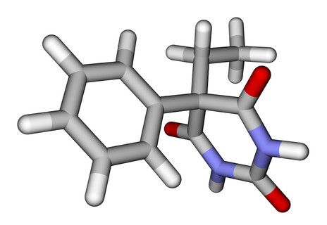 苯巴比妥(癫痫药物 三维分子结构