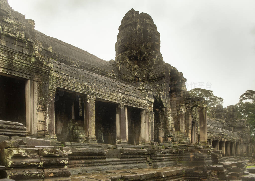 Bayon the central temple of Angkor Thom, late 12th century.It r