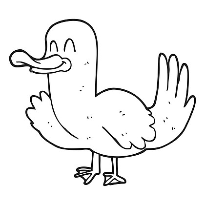 可爱09619小鸭吉祥物卡通形象9661小鸭手绘卡通素材免扣元素650丑小鸭