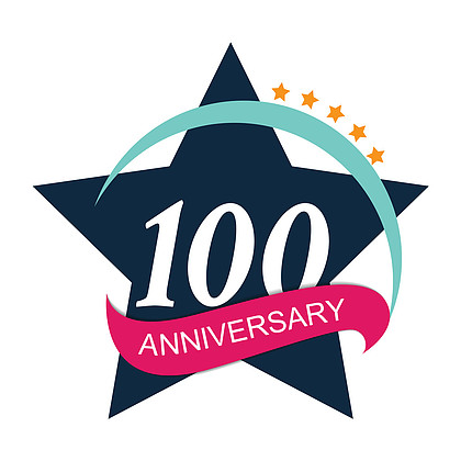 100周年logo矢量图图片