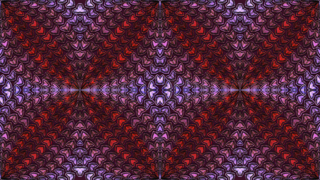 Abstract background with symmetrical burgundy color patterns.