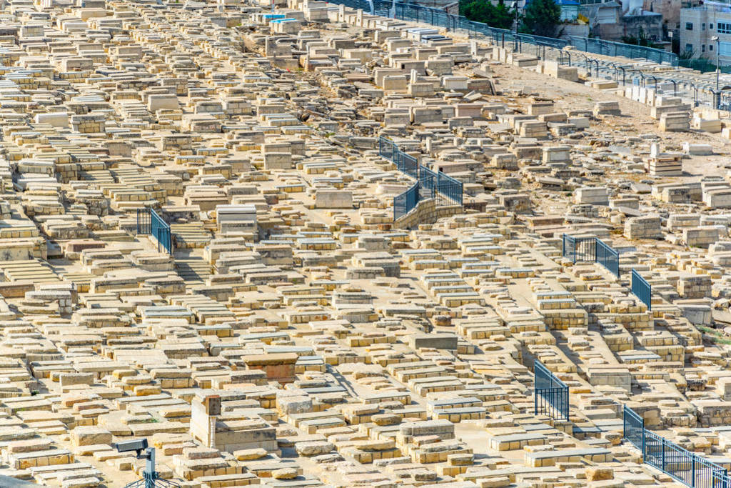 Tombs of the prophets situated on mount of olives in Jerusalem,