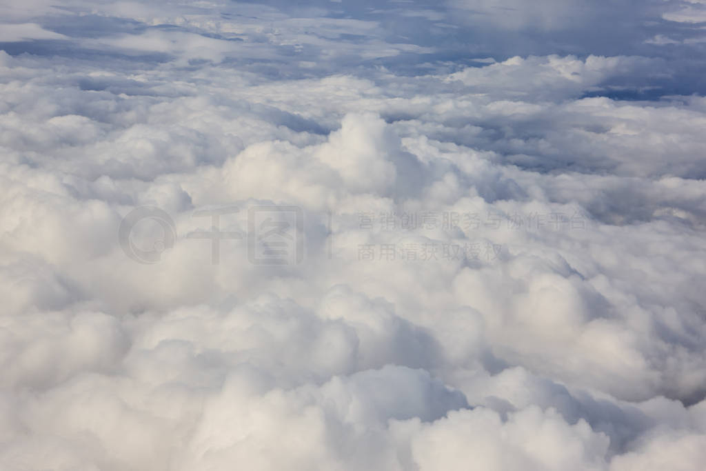White clouds in the sky. Cloudscape weather background