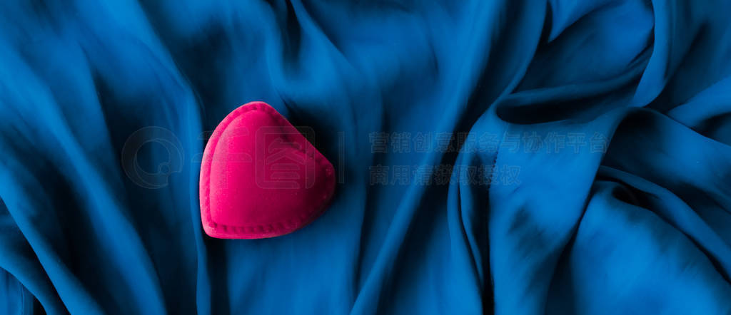 Valentines Day abstract background, heart shaped jewellery gift