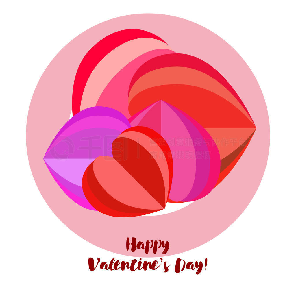 s Day, heart, greeting card, vector background