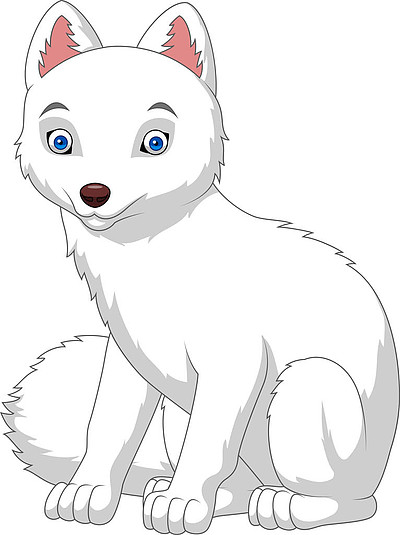 卡通北极狐狸1720狗品种收藏: 无缝模式: 矢量插画210狗护理110狗搞笑