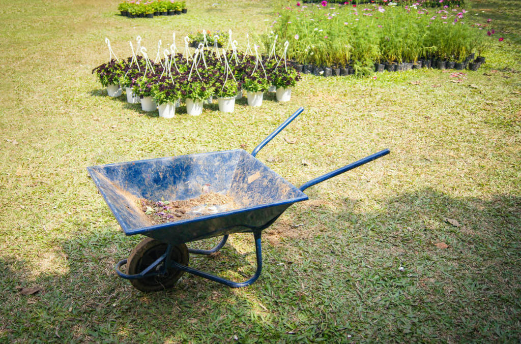 garden cart for planting palnt and flower in the garden