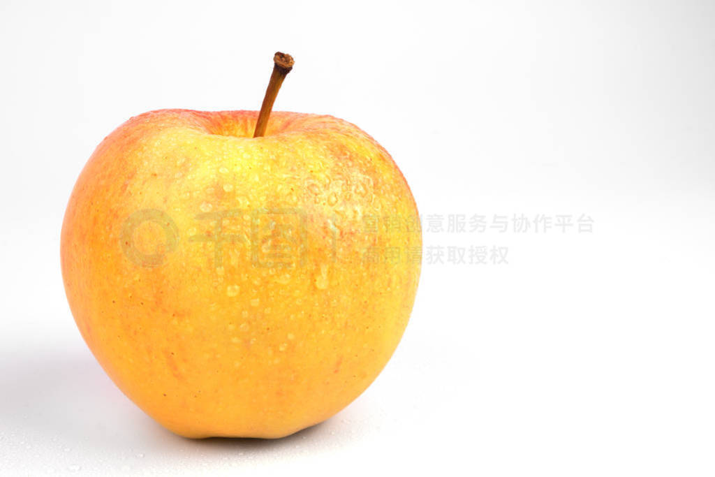 on a white background is highlighted a closeup of a yellow ripe