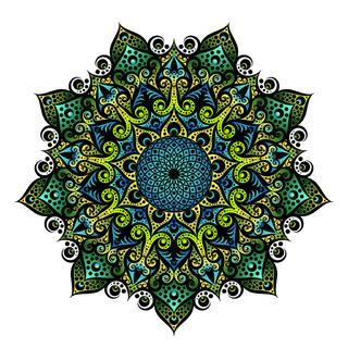 曼荼罗几何圆形装饰,部落民族阿拉伯文印度图案,八, 尖, 圆, 抽象