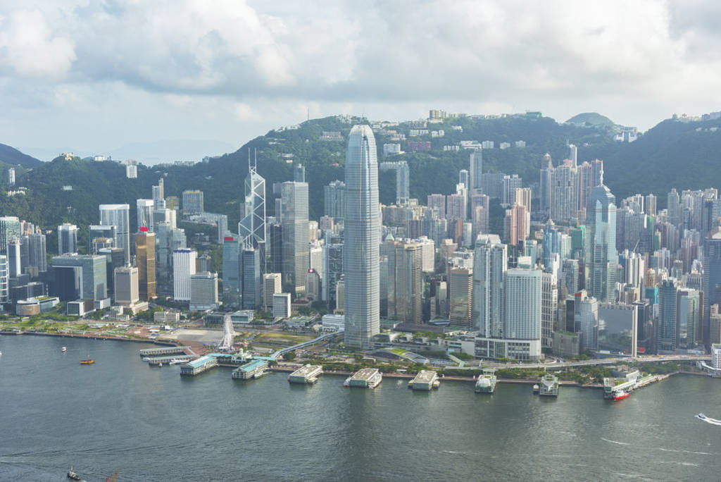 Victoria Harbor of Hong Kong city