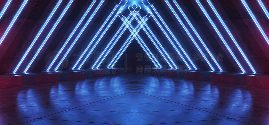 Triangle Dark Futuristic Sci Fi Alien Spaceship Neon Club Retro
