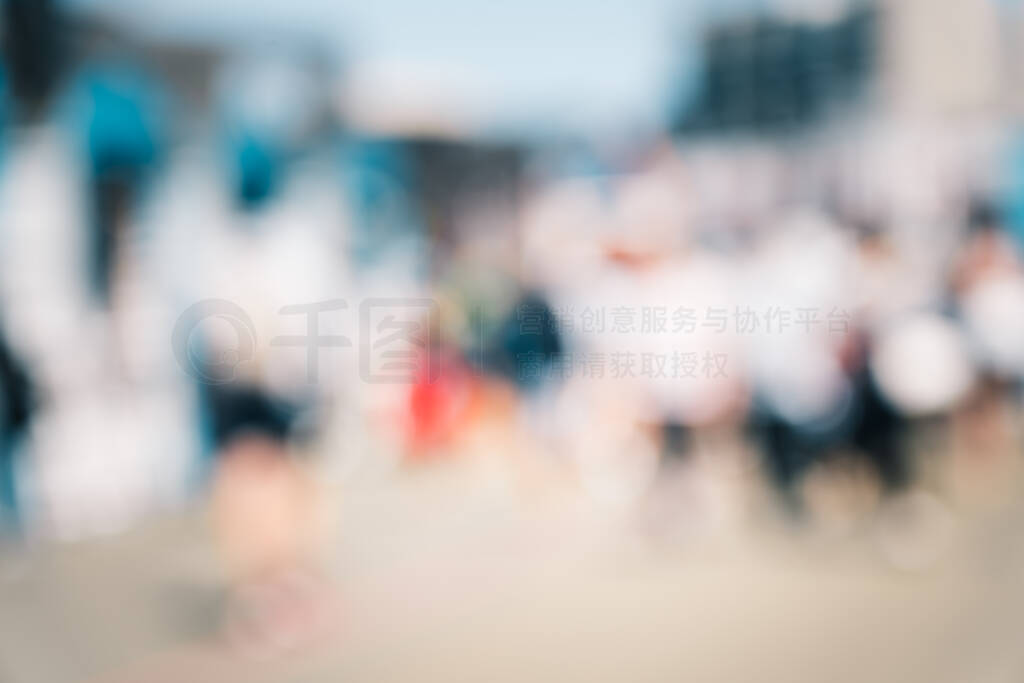 Blur image of Wellington City waterfront view in the capital of