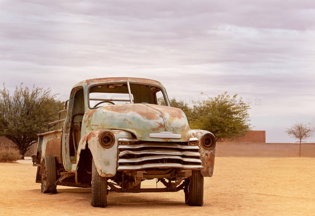 Abandoned, old car from Solitaire, Namibia